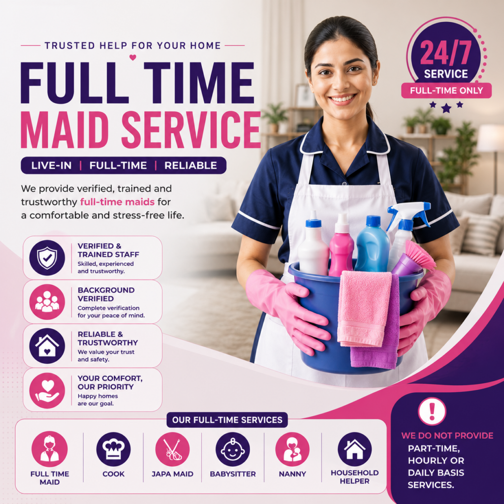 Cook Service Gurgaon Full Time Cook in Gurgaon Japa Maid Service Gurgaon Japa Maid in Gurgaon Babysitter Service Gurgaon Full Time Babysitter Gurgaon Nanny Service Gurgaon Full Time Nanny Gurgaon Household Helper Gurgaon Domestic Helper Gurgaon